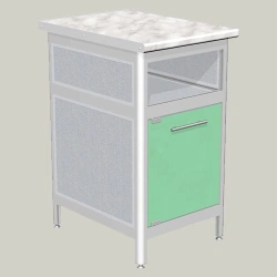 Single-Door Side Cabinet with Niche LTG-3