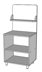 Duty Corner Made of 16mm MDF with PVC Edging