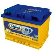 Lead-Acid Starter Battery 6СТ-60VL ACOM+EFB Euro Elias Russ
