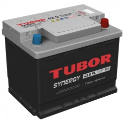 Starter Lead-Acid Battery TUBOR SYNERGY 6СТ-63.1(0) VL