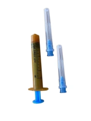 Disposable Sterile Three-Part Injection Syringe with Luer Lock and UV Protection