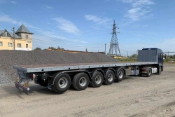 SP-585 Five-Axle Platform Semi-Trailer for Cargo Transport