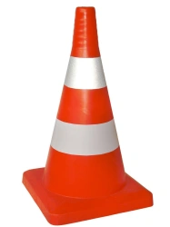 520mm Flexible Signal Cone with 2 White Stripes Model KS-2.6.1