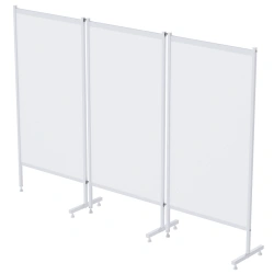 Stainless Steel Medical Screen, 3-Section without Wheels, MCK-35303-01