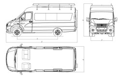 Cargo Van 3008HA-1 and 3008HA-2 Based on GAZ Chassis A31R22, A31R32, A32R22, A32R32