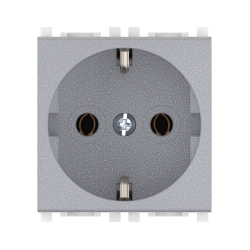 CADUCEUS ALING Experience Hidden Installation Socket 16A 250V 2M Silver Art. 74101.S