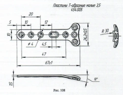 Small T-Shaped Plates 3.5, Article 454.005