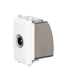 Antibacterial TV Antenna Socket M/F, 1M, White, A74264.0