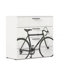 Grey Silk Bicycle Commode Type 2 - Model LD.535150.000