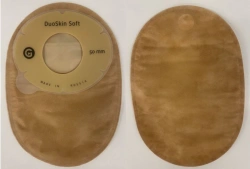 Single-component colostomy and ileostomy bags for adults and children