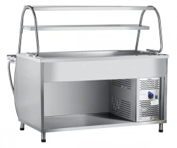 High-Temperature Refrigerated Display Counter with Neutral Cabinet PVV(N)-70M-01-NSh