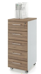 Mobile Cabinet ZAMM with 5 Drawers and Central Lock