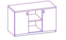 Modern Credenza for Residential and Public Spaces Model GR 01