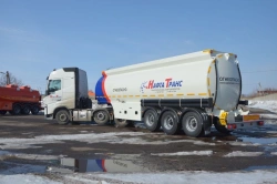 Round Tank Semi-Trailer for Transporting Oil and Petroleum Products, Model PPC-3/6-3/12-23, Modification 91399-0000010