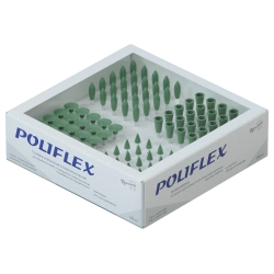 POLIFLEX Dental Elastic Heads Set for Pre-treatment, 100 pcs, SK11, SK12, SK13, SK14