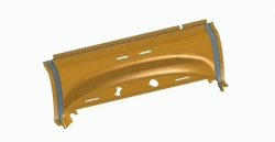 Interior Middle Door Drive Panel for LiAZ 621365 - 621365-5702523-79