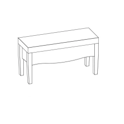 Elegant Wooden Bench with Storage