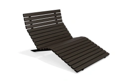 Classic Wide Lounge Chair with Metal Frame