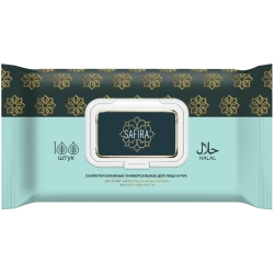 Universal Wet Wipes with Grape Seed and Grapefruit Extracts SAFIRA
