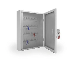 Lockable Metal Key Storage Box by Edelwood