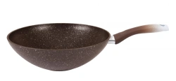 Classic Wok Pan 280/95mm Cast Aluminum Non-Stick by Kukmara