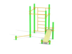 Swedish Wall Workout Station with Pull-Up Bars - CO 7.21