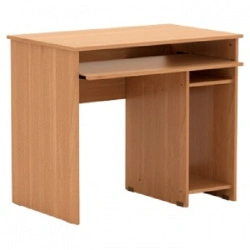 Computer Desk with Sliding Keyboard Shelf and System Unit Stand