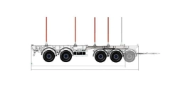 V-Trailer 306 4-Axle Expandable Trailer with Spring-Balanced Suspension