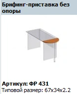 Formula Briefing Table without Support FR 431