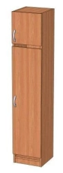 One-Door Wardrobe with Upper Shelf - Customizable Design