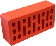 KR-L-PU Red Smooth Hollow Brick 250x120x65mm M-150