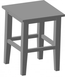 Custom Wooden Stool - Tailored Design for Seating