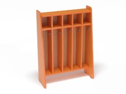 Floor Towel Cabinet with Hooks and Shelves (Model 50046-250)