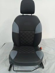 Grey Heated Seat Set for Lada Largus RF90 E2 5-Seater Phase 2