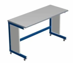 Mobile Laboratory Table SL - 4/6 Wheels with Locking Front Rollers