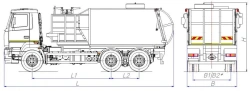 Side Loading Garbage Truck MK-3552-10