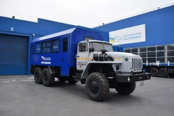 Special Bus for Passenger Transport, UZST Model UZST06, Modification 5861-35 on Ural 4320-74 Chassis
