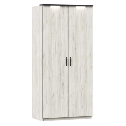 Two-Door Wardrobe (Techno LD.678130.000) - Oak/Black