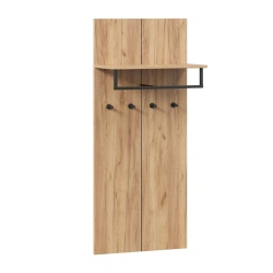 Wall-Mounted Coat Rack (Fiji LD.659380.000 M) - Golden Oak