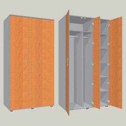Three-Door Wardrobe and Document Cabinet SHGK-4