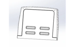 Polyester Glass Fiber Rear Panel for Vehicles AP 4208-5303107