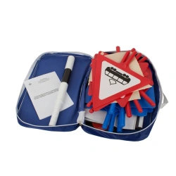 Road Traffic Sign Set in Bag - 18 Signs, 2 Traffic Lights, 1 Stop Paddle