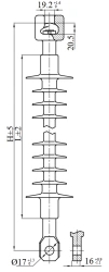 Insulator for Air Transmission Lines LК 70/35-2ГС