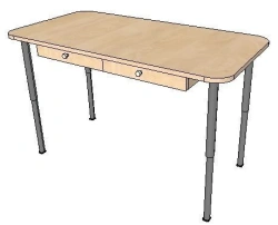 Children's Table with Drawers for Ages 1-3, Model FN.MDU.01.20.00.00.00