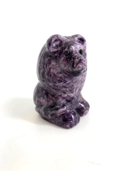 Charoite Souvenir Sculpture - Leo Model
