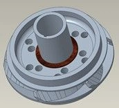 RC D5-21 Compression Impeller with 0.68 Inch Shaft