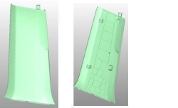 Lower Column Trim Assembly Black Left for VW Polo/Skoda Rapid