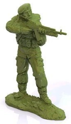 Russian Airborne Soldiers Action Figure (1 pc: Scout with Knife or Shooter with Rifle)