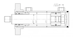 Hydraulic Cylinder 1167.00.00.00 (63x45-100 mm), 16 MPa