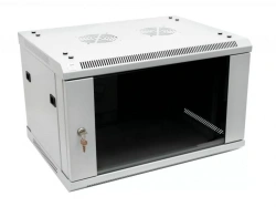 Wall-Mounted Telecommunications Cabinet 18U, 600x450x901 (WxDxH), SNR-TWC-18-SF-R-G